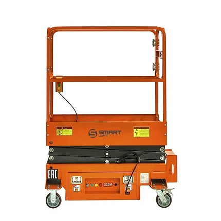 Подъемник ножничный несамоходный SMARTLIFT SJY-0.3-3.9 (г/п 300 кг; 220В; 3,9 м) 