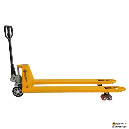 Гидравлическая тележка (рохля)  СМАРТЛИФТ (SMARTLIFT) SD-L (BF25; г/п 2500 кг; 2000х550 мм; RDP)