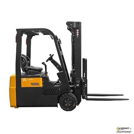 Вилочный погрузчик электрический трёхопорный СМАРТЛИФТ (SMARTLIFT) CPD15TVL (г/п 1500 кг; 4,8 м; li-ion 80В / 205Ач)