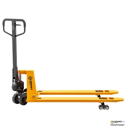 Гидравлическая тележка (рохля)  СМАРТЛИФТ (SMARTLIFT) SD-LP (BFL15; г/п 1500 кг; 1150х550 мм; низкопрофильная 52 мм)