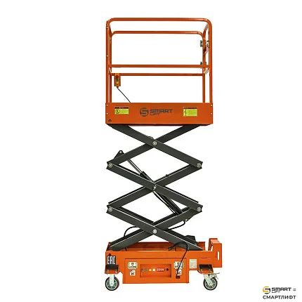 Подъемник ножничный несамоходный СМАРТЛИФТ (SMARTLIFT) SJY-0.3-3 (г/п 300 кг; 220В; 3 м)