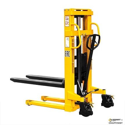 Ручной гидравлический штабелер СМАРТЛИФТ (SMARTLIFT) SDJ 1520 (г/п 1500 кг; 2 м; фиксированные вилы)
