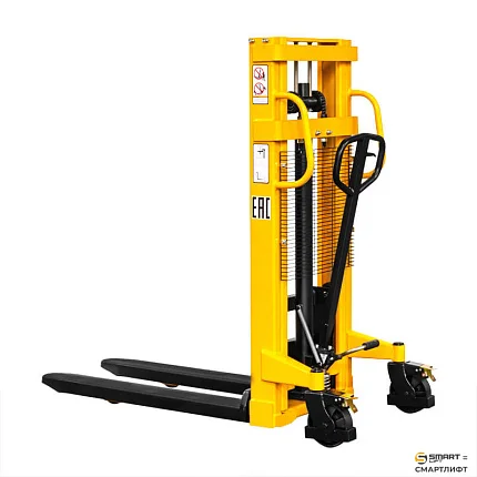 Ручной гидравлический штабелер СМАРТЛИФТ (SMARTLIFT) SDJ 1520 (г/п 1500 кг; 2 м; фиксированные вилы)