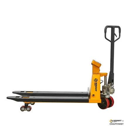 Гидравлическая тележка (рохля) с весами  СМАРТЛИФТ (SMARTLIFT) BFC30 (г/п 3000 кг; 1150х570 мм; PDP)