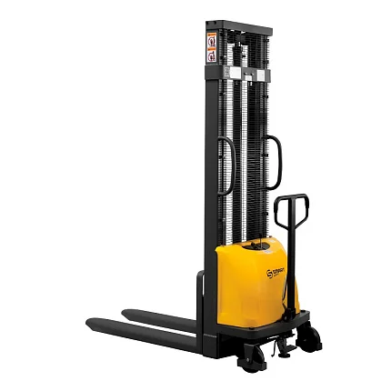 Штабелер с электроподъемом SMARTLIFT CDD15B-E (г/п 1500 кг; 1,6 м; 12В / 120Ач) 