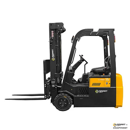 Вилочный погрузчик электрический трёхопорный СМАРТЛИФТ (SMARTLIFT) CPD15TVL (г/п 1500 кг; 4,8 м; li-ion 80В / 205Ач)