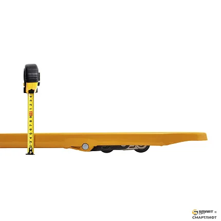 Гидравлическая тележка (рохля)  СМАРТЛИФТ (SMARTLIFT) SD-LP (BFL15; г/п 1500 кг; 1150х550 мм; низкопрофильная 52 мм)