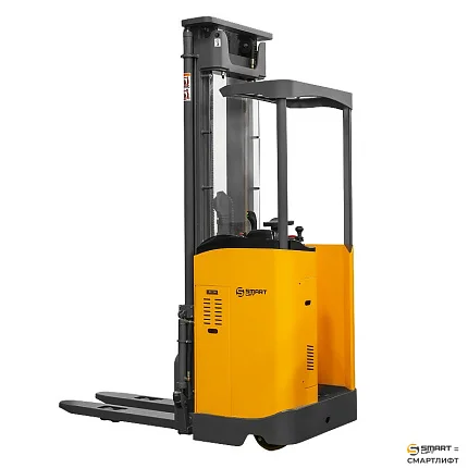Самоходный штабелер с кабиной электрический СМАРТЛИФТ (SMARTLIFT) CDD15C (г/п 1500 кг; 6,5 м; li-ion 25,6В / 225Ач, PV, EPS)