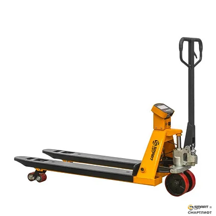 Гидравлическая тележка (рохля) с весами  СМАРТЛИФТ (SMARTLIFT) BFC30 (г/п 3000 кг; 1150х570 мм; PDP)